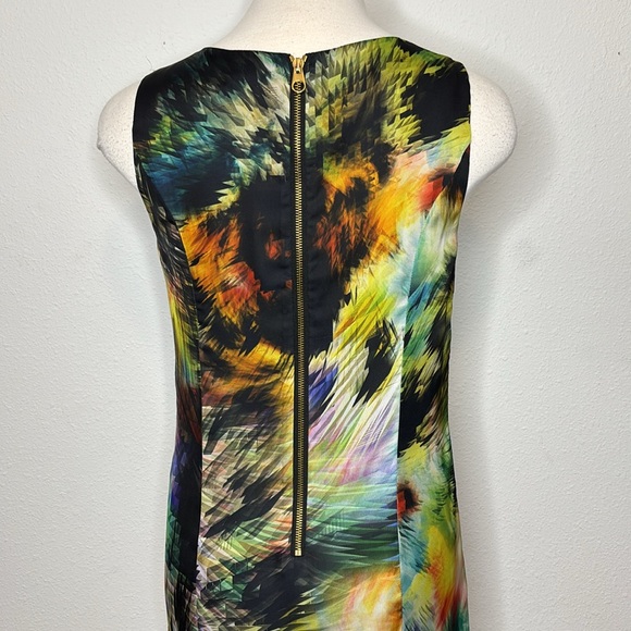 Ted Baker size 1 colorful Abstract Midi sheath Dress - Picture 9 of 12